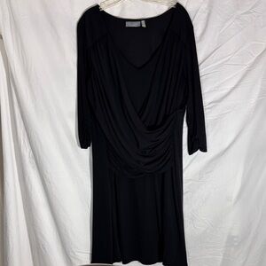 B-slim Sophisticated Black Long Sleeve Dress